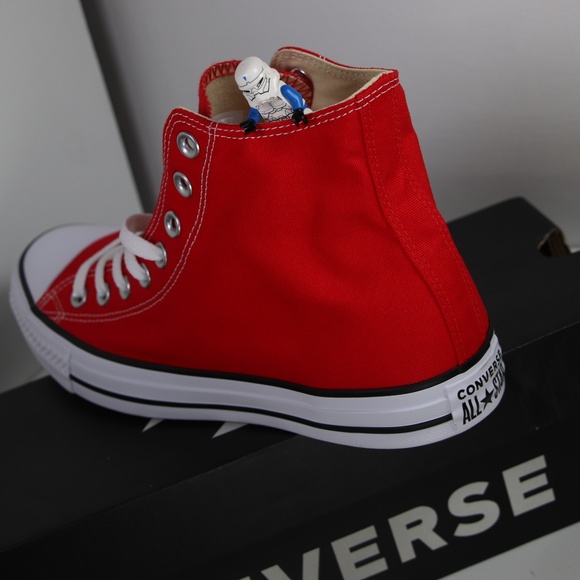Converse Classic Red All Star High Tops - Picture 4 of 7